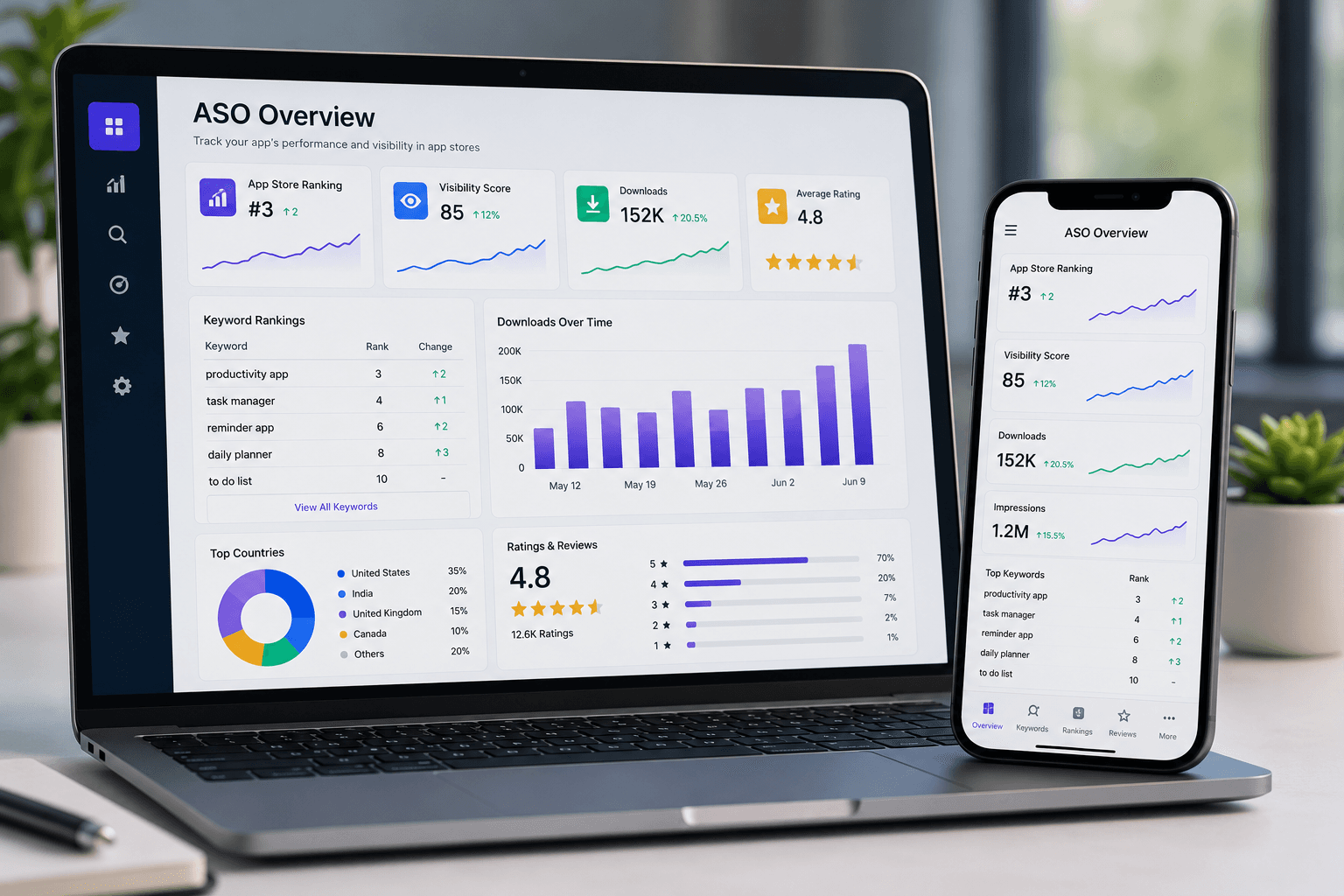 App Store Optimization and mobile app performance analytics